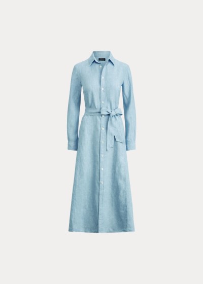 Women's Polo Ralph Lauren Linen Shirt Dress | 403568ZFA